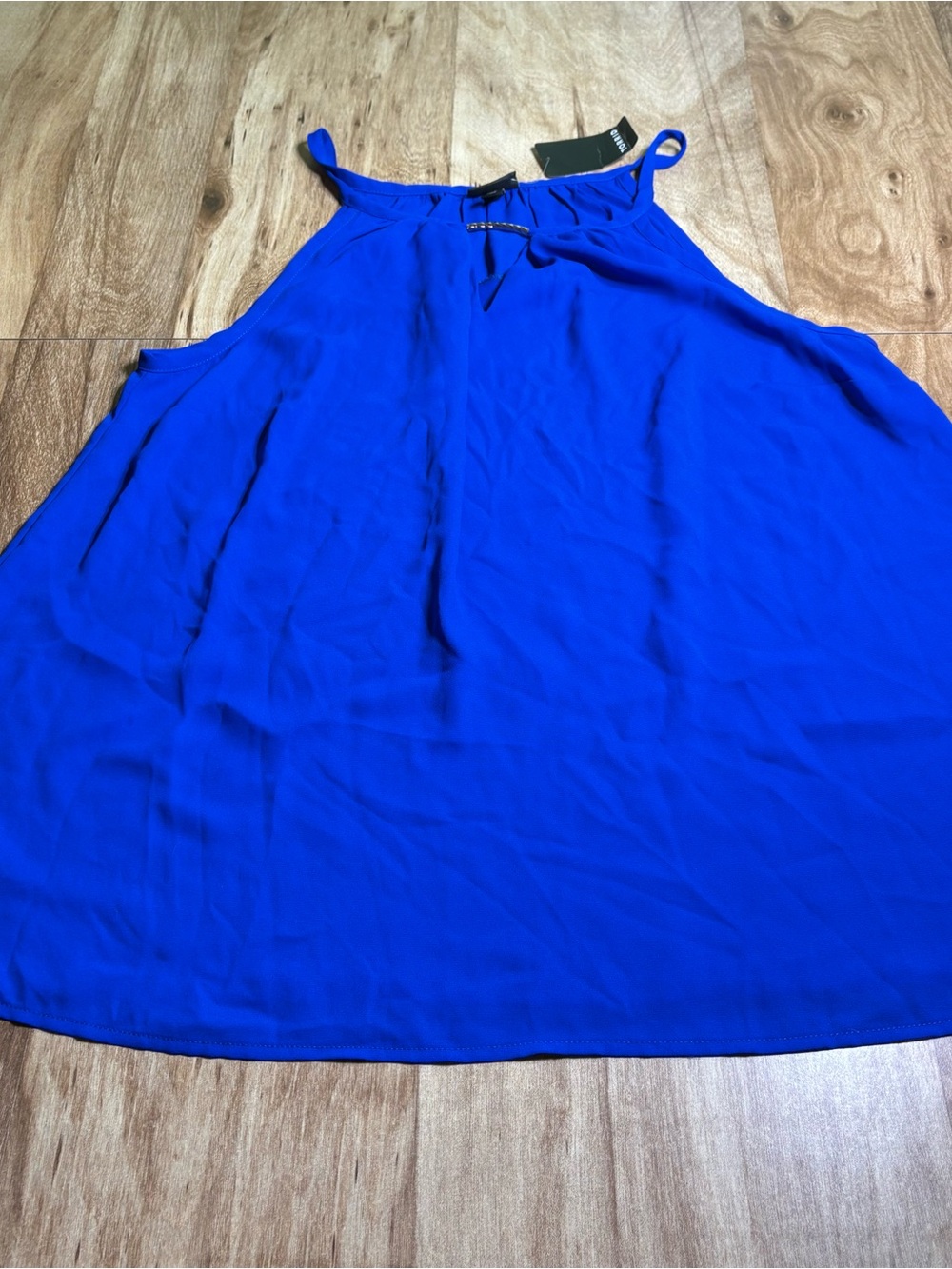 NWT $50 Torrid Electric Blue Lightweight Metal Chain Strap Tank Top Women Size 0